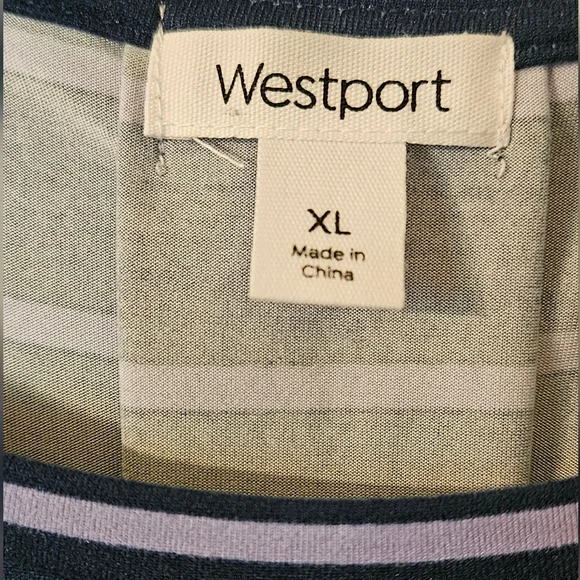Westport Classic Navy and White Striped Shirt - Picture 2 of 5